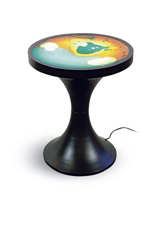 CONTENOTTE BRUNO - Tavolo luminoso con piano formato da membrane contenenti...