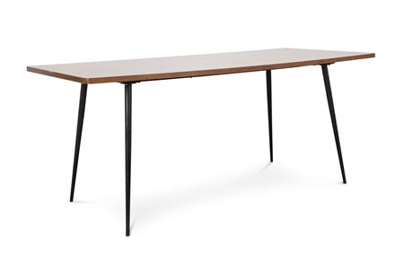 TAVOLO - Tavolo con piano in panforte di teak, struttura smontabile in...