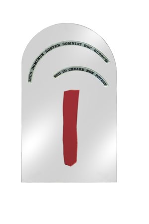 ISGRO' EMILIO - Specchiera retroincisa e decorata. cm 100x60