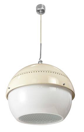 ASTI SERGIO - Lampada a sospensione mod. 2048 px. Alluminio laccato, vetro...