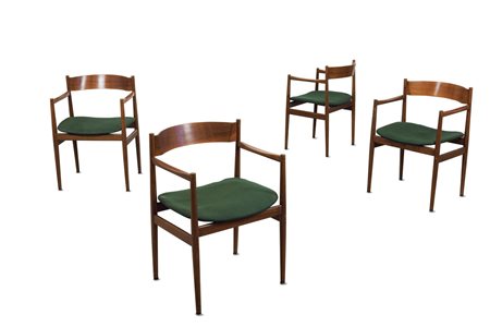 FRATTINI GIANFRANCO - Quattro poltroncine. Prod. Cassina 1960 circa....