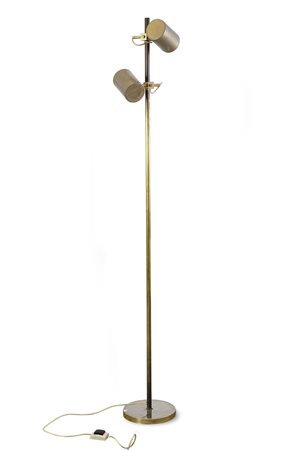 FERRARI FULVIO – Giunko, Lampada in ottone con riflettori regolabili. Prod....