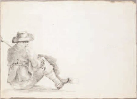 Francesco Salvatore Fontebasso Venezia 1707 – 1769 FIGURA MASCHILE matita su...