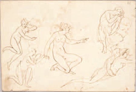 Scuola Neoclassica A) STUDIO PER SCENA MITOLOGICA B) STUDIO PER SCENA...