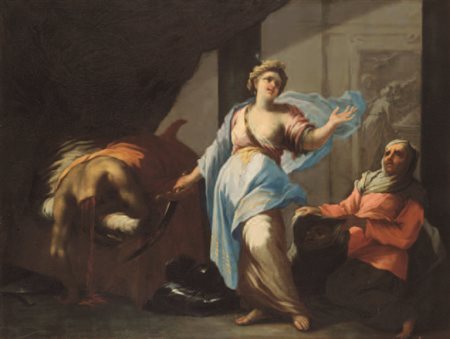 Giovanni Camillo Sagrestani Firenze 1660 – 1731 GIUDITTA E OLOFERNE olio su...