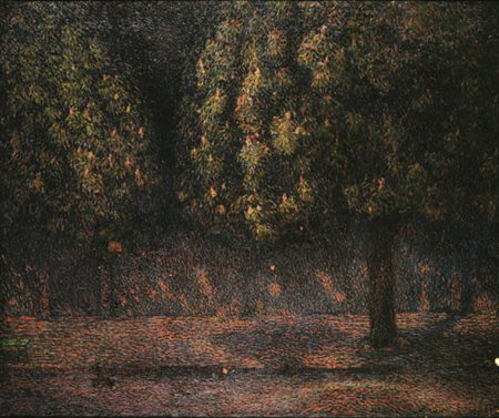 Enrico Lionne Napoli 1865 – 1921 ROMA, VILLA BORGHESE, 1909 olio su tela, cm...