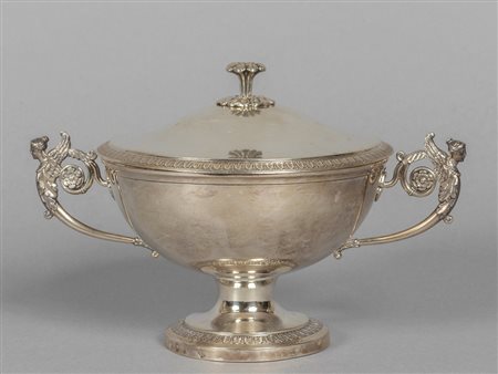 Tazza da puerpera o zuccheriera in argento 