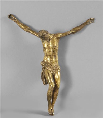 Cristo in bronzo dorato finito a tutto tondo 