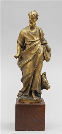 San Luca, scultura in bronzo dorato, 