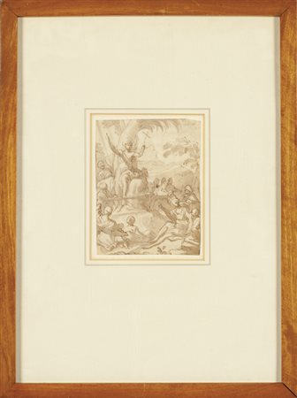 Scuola genovese sec.XVII "La predica del 