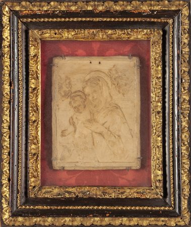 Scuola toscana sec.XVII "Madonna con Bambino" 