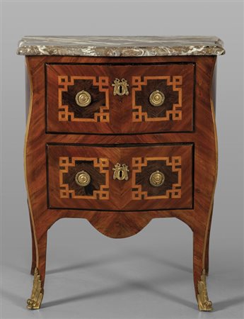 Piccolo comò transizione Luigi XV/Luigi XVI a due 