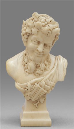 Il dio Pan, scultura in avorio scolpito, 