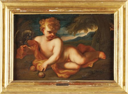 DOMENICO PIOLA (1628-1703) <br>"Putto con aquila" 