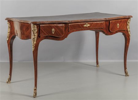 Diplomatica Luigi XV a tre cassetti più uno 