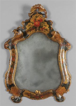 Specchiera da toilette in legno finemente 