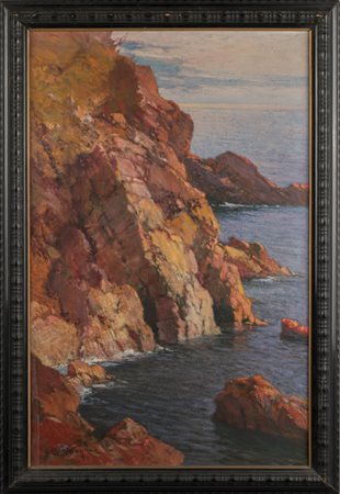 CESARE BENTIVOGLIO (1868-1952) <br>Marina<br>olio 