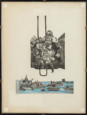 EMANUELE LUZZATI (1921-2007) <br>L'ascensore di 