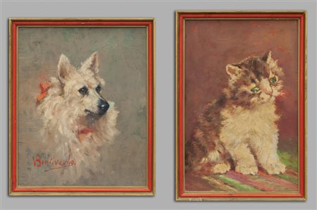 CESARE BENTIVOGLIO (1868-1952) <br>Cane e 