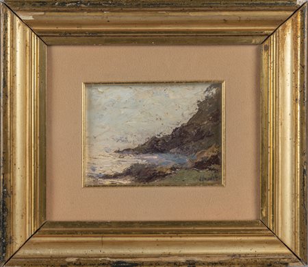 NICOLO' CHIANESE (1898-1971) <br>Marina<br>olio 