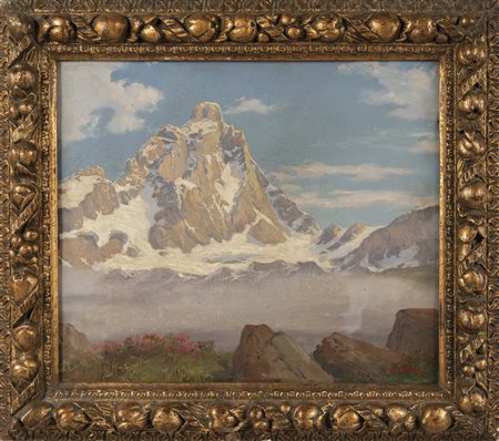 LEONARDO RODA (1868-1933) <br>Cervino<br>olio    