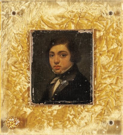 "Ritratto di giovane borghese" olio 