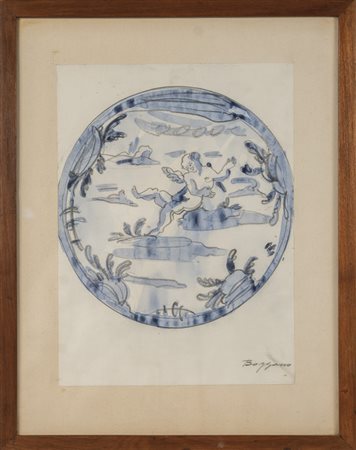 G.Bozzano "Decorazione per piatto Savona" 