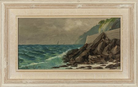 CESARE BENTIVOGLIO (1868-1952) <br>Riviera 