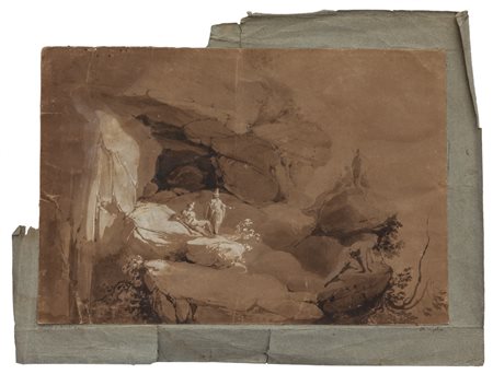 Desiderio De Angelis <br>"Rocce con figure" 