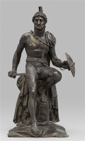 Ettore, bronzo a patina scura con tracce di 