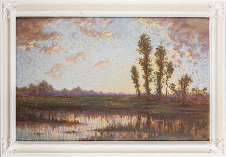 ALFREDO BEISONE (1882-1957) <br>Paesaggio<br>olio 