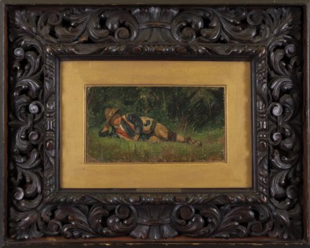 FILIPPO PALIZZI (1818-1899) <br>Il sonno del 