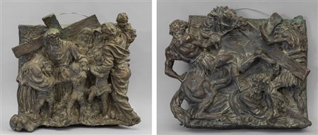 Stazioni della via Crucis, due grandi placche in 