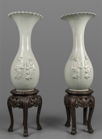Coppia di vasi Celadon, Giappone sec.XIX 