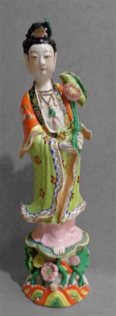 Juanin in porcellana policroma<br>h.cm.46, 