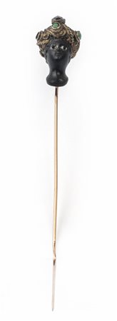 Spilla da cravatta epoca '800 in oro e argento 