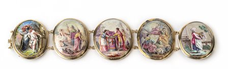 Bracciale epoca '800 formato da cinque placche in 