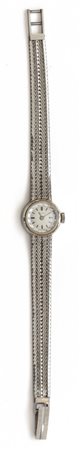 Orologio da donna in oro bianco bracciale a 