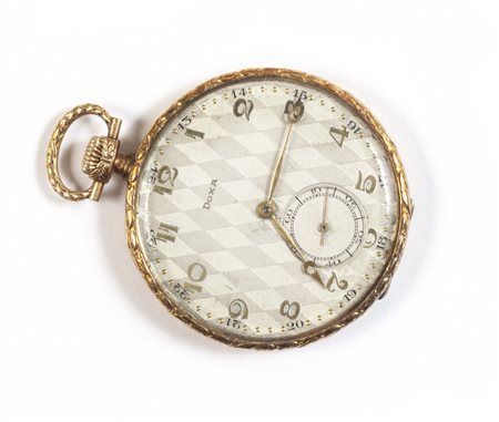 Orologio da tasca epoca Liberty in oro giallo 