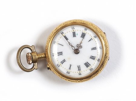 Piccolo orologio da tasca epoca Liberty in oro 