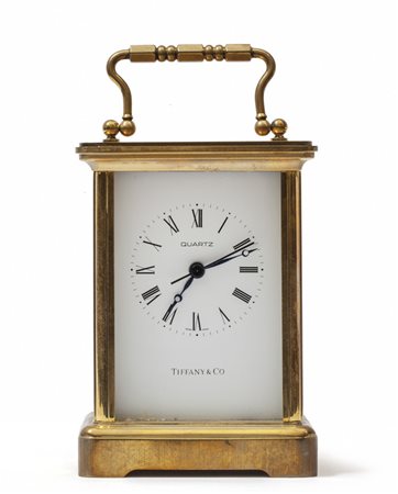 Orologio da tavolo officier in bronzo dorato 