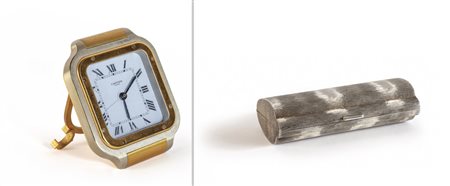 Lotto composto da una sveglia/orologio firmato 