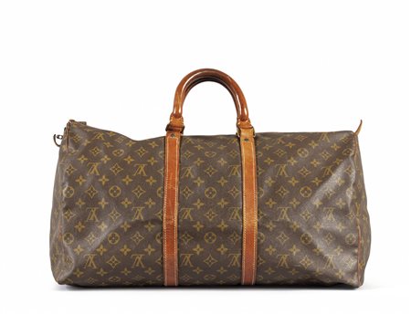 Borsone con classico monogramma L.V., finiture in 