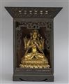 Parvati, antica scultura in bronzo dorato, 
