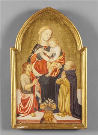 "Madonna con Bambino, San Giovanni e Santo" 