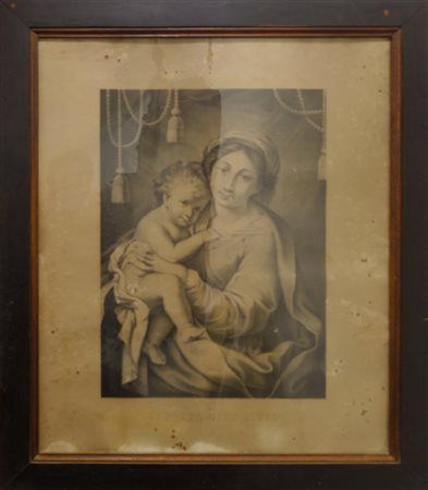 "Madonna con Bambino" stampa<br>cm. 70x88