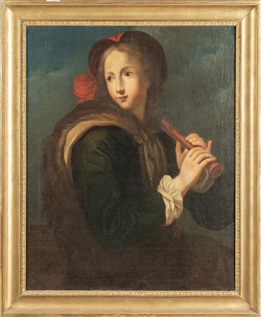 "Giovane pifferaio" <br>olio inizi sec. 