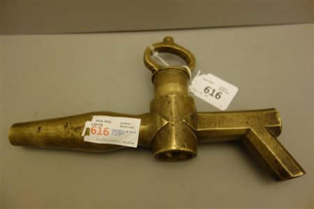 Rubinetto da botte in bronzo<br>l.cm.27