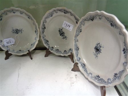 Vari piatti in ceramica, sec.XVIII/XIX