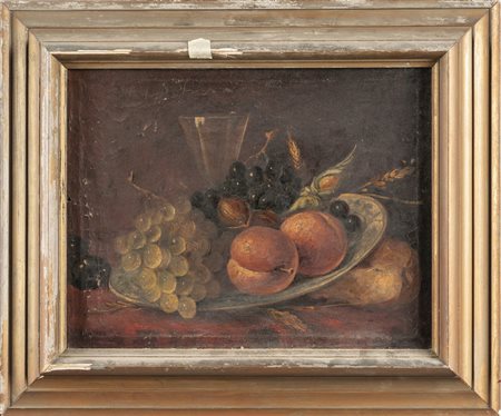 "Natura morta" olio, sec.XIX<br>cm. 42x33
